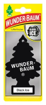 Wunderbaum Black Ice Original Duftbaum zum Aufhängen mit maskulin-frischem Zitrus- und Holzduft - Mit Verpackung